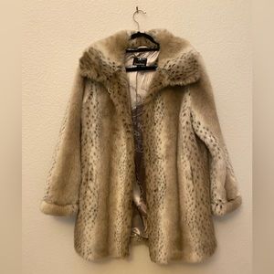 Vintage Dennis Basso Faux Fur Coat